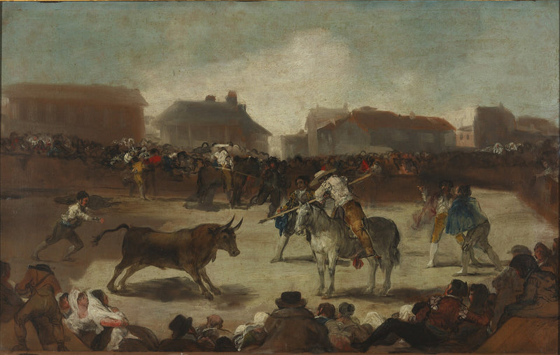 Corrida dans un village - Francisco de Goya