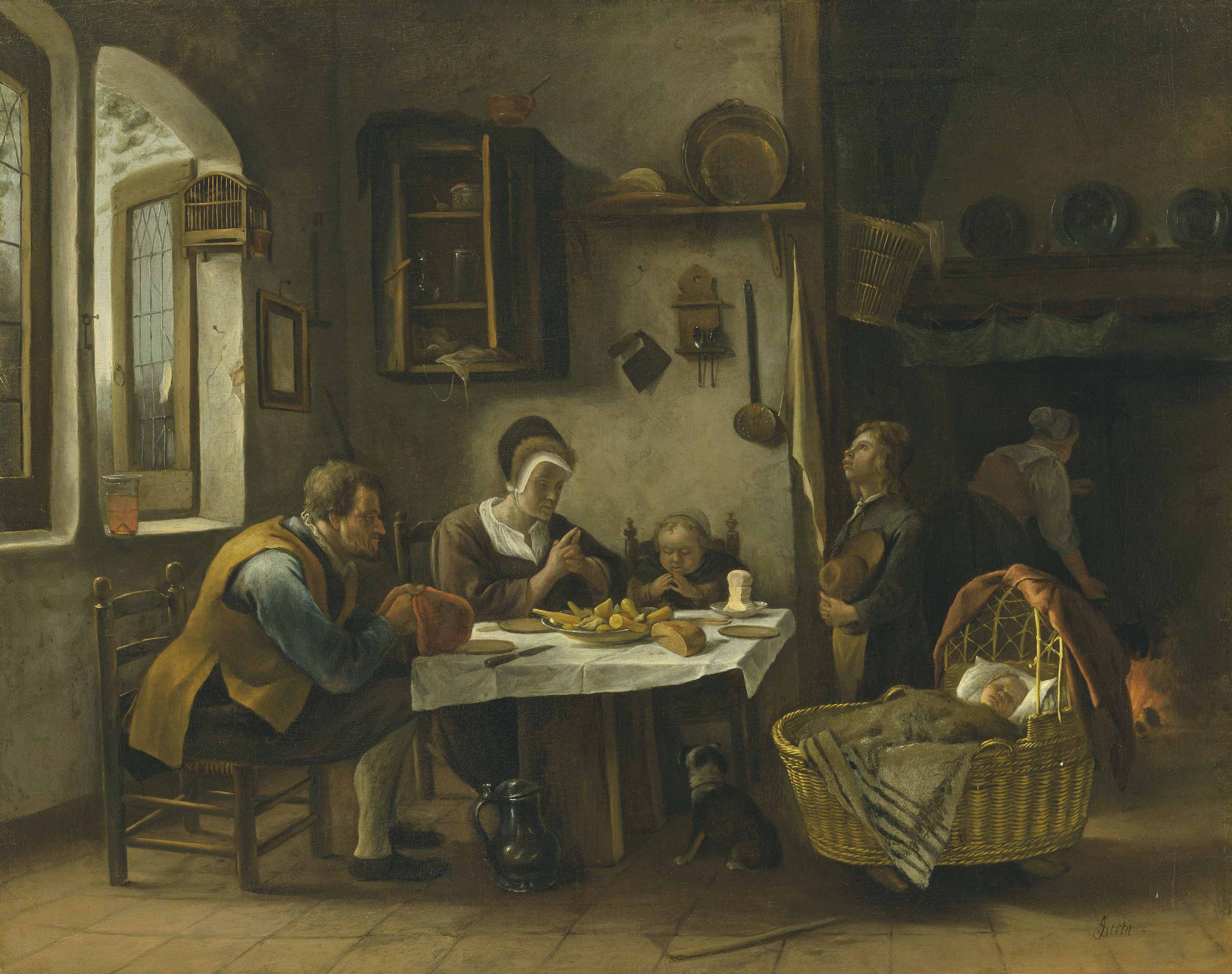 Grâce avant le repas - Jan Steen