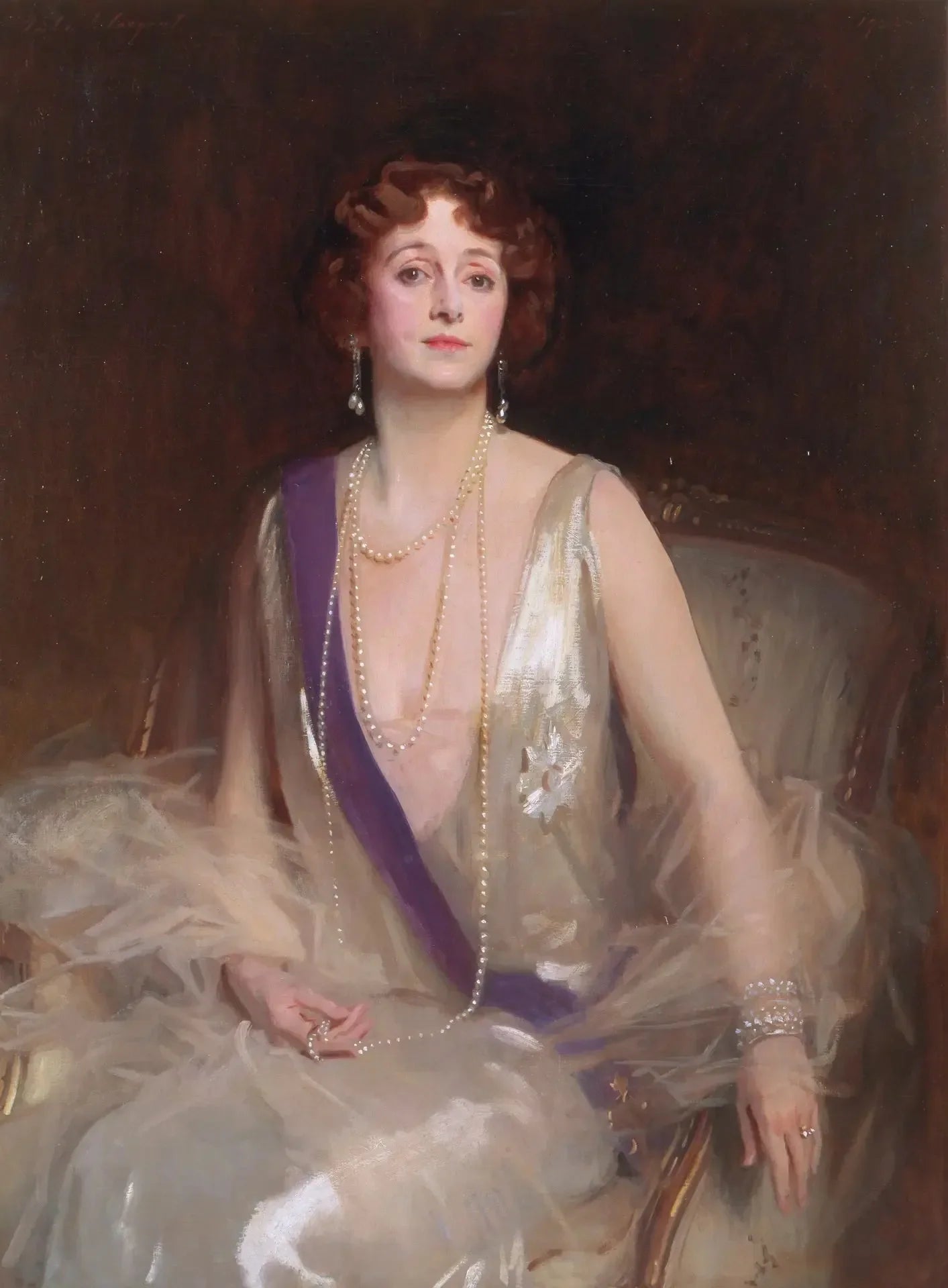 Grace Elvina, marquise Curzon de Kedleston - John Singer Sargent image 1 copie de tableau peinte à la main