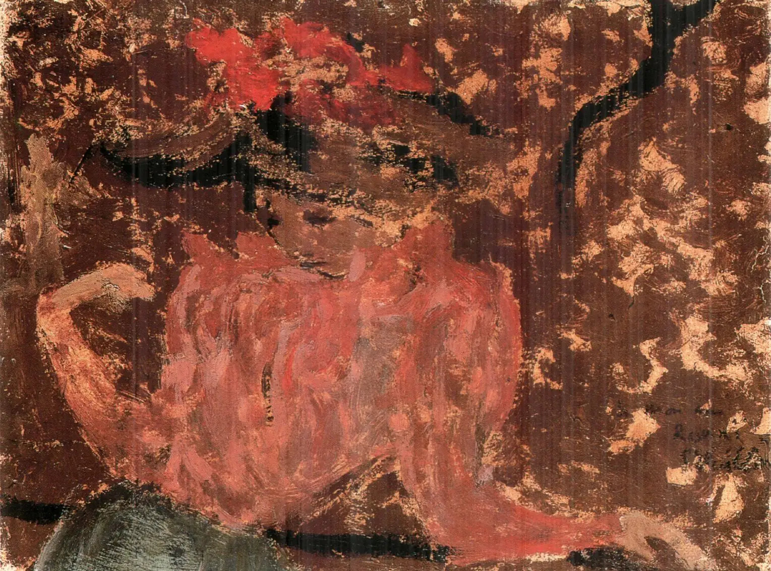 Gracieuse au jardin - Édouard Vuillard image 1 tableau peint à l’huile sur toile