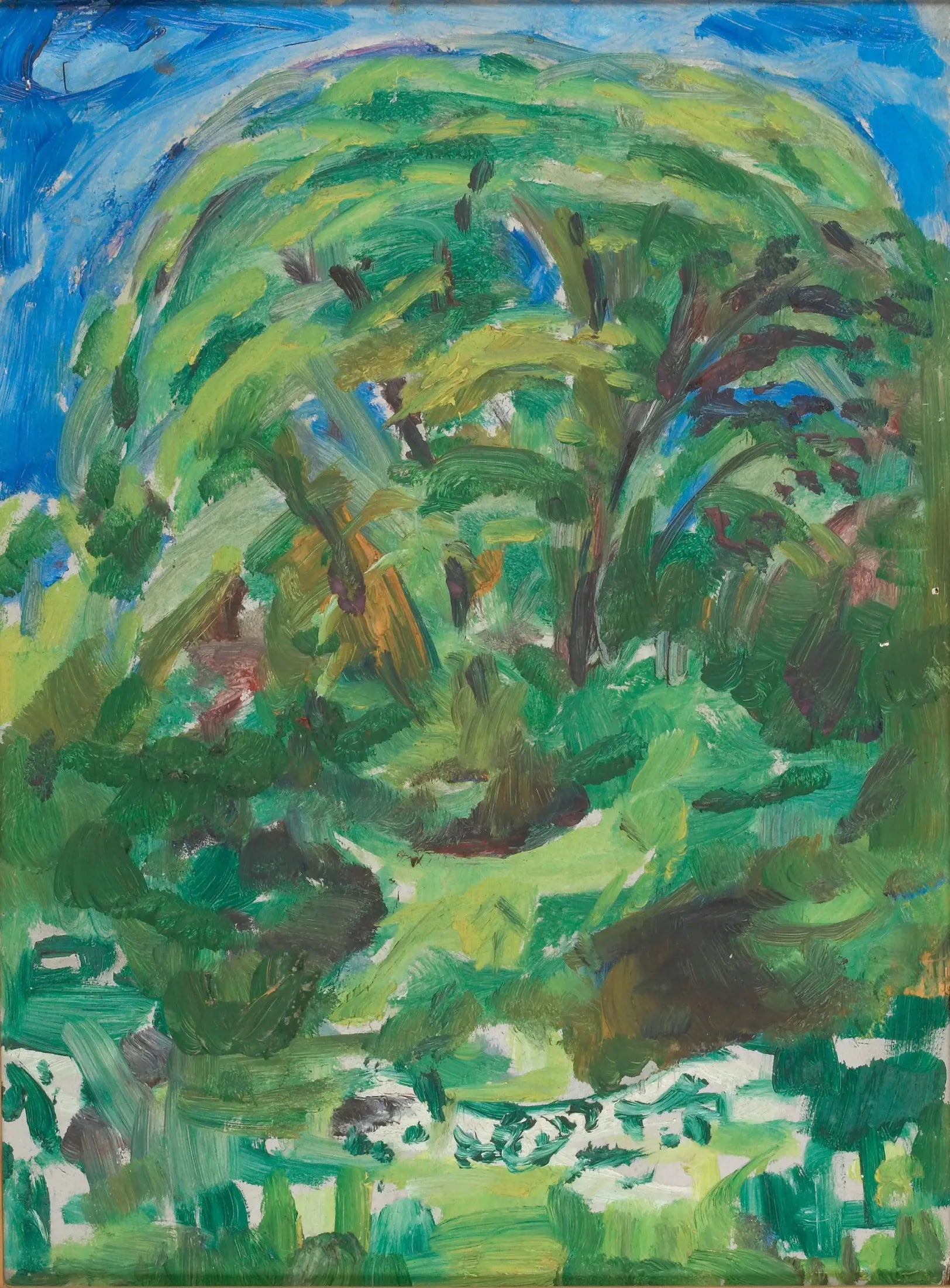 Grand Arbre - Edvard Munch image 1 reproduction de peinture à l’huile