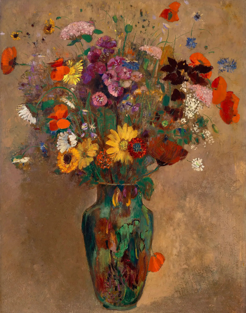 Grand bouquet de fleurs des champs - Odilon Redon