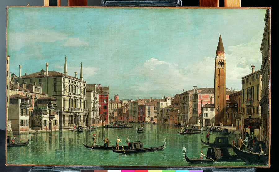 Le Grand Canal, Venise, vers le sud-est, avec le Campo della Carità à droite - Canaletto (Giovanni Antonio Canal)