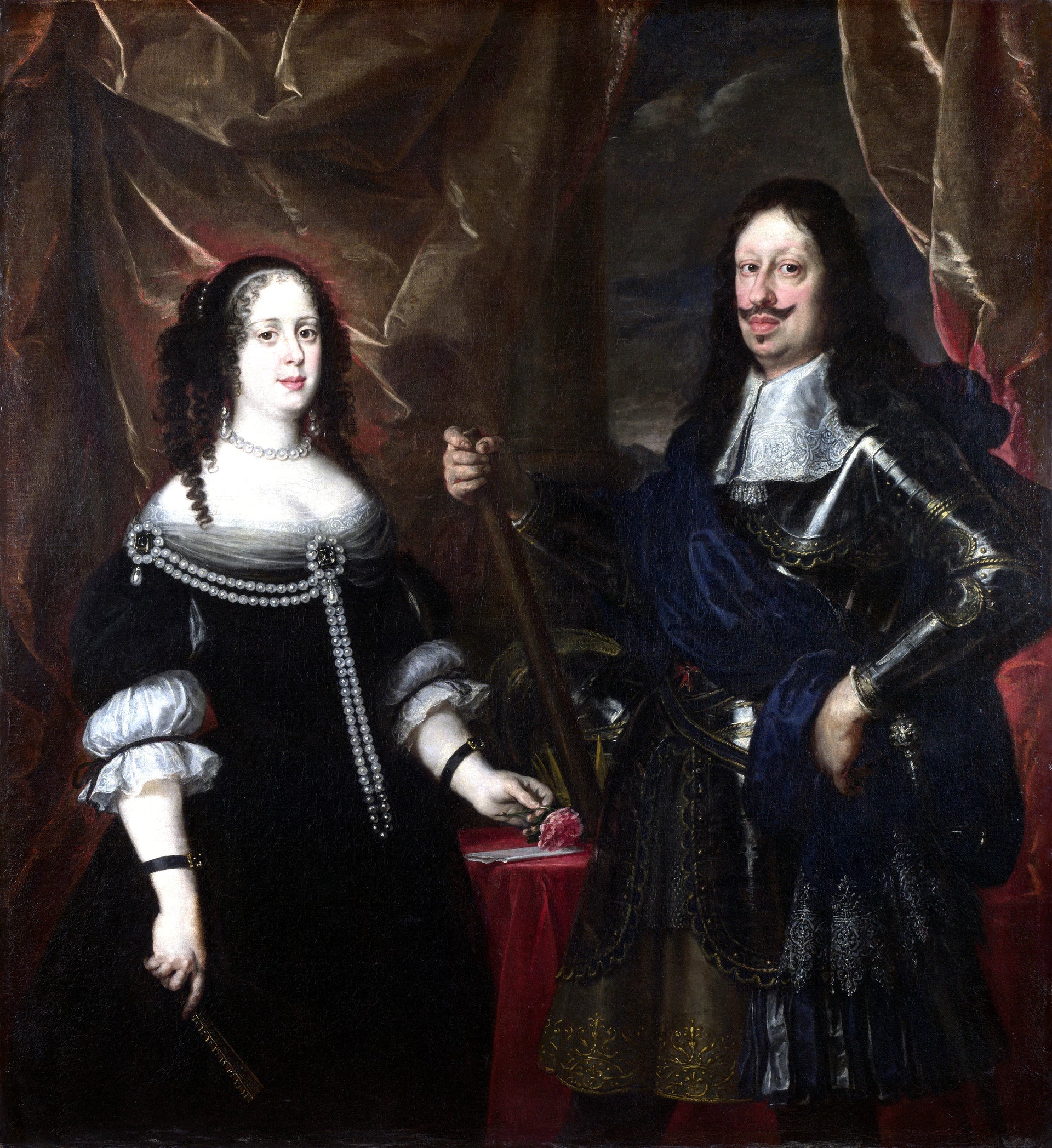 Le Grand-Duc Ferdinand II de Toscane et son épouse - Justus Sustermans