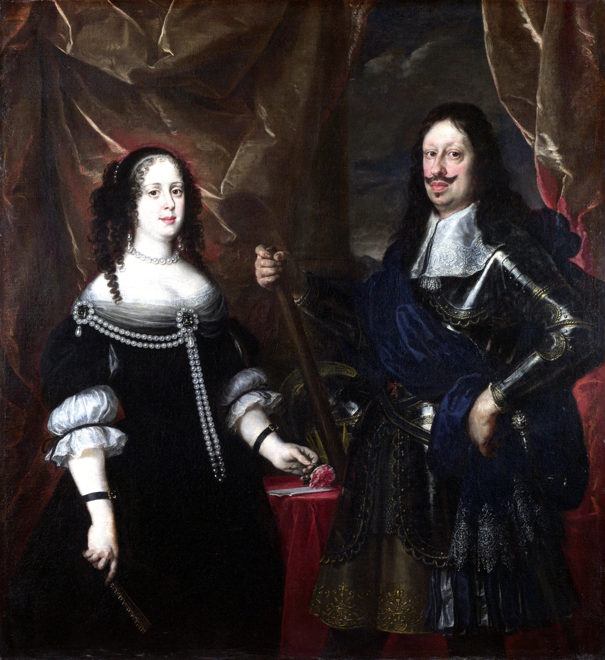 Le Grand-Duc Ferdinand II de Toscane et son épouse - Justus Sustermans