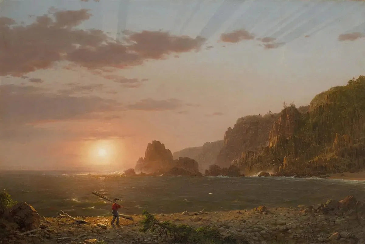 Grand Manan, baie de Fundy - Frederic Edwin Church image 1 copie de tableau peinte à la main