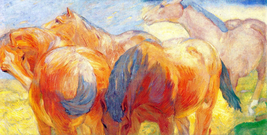 Grand tableau de cheval Lenggries I - Franz Marc