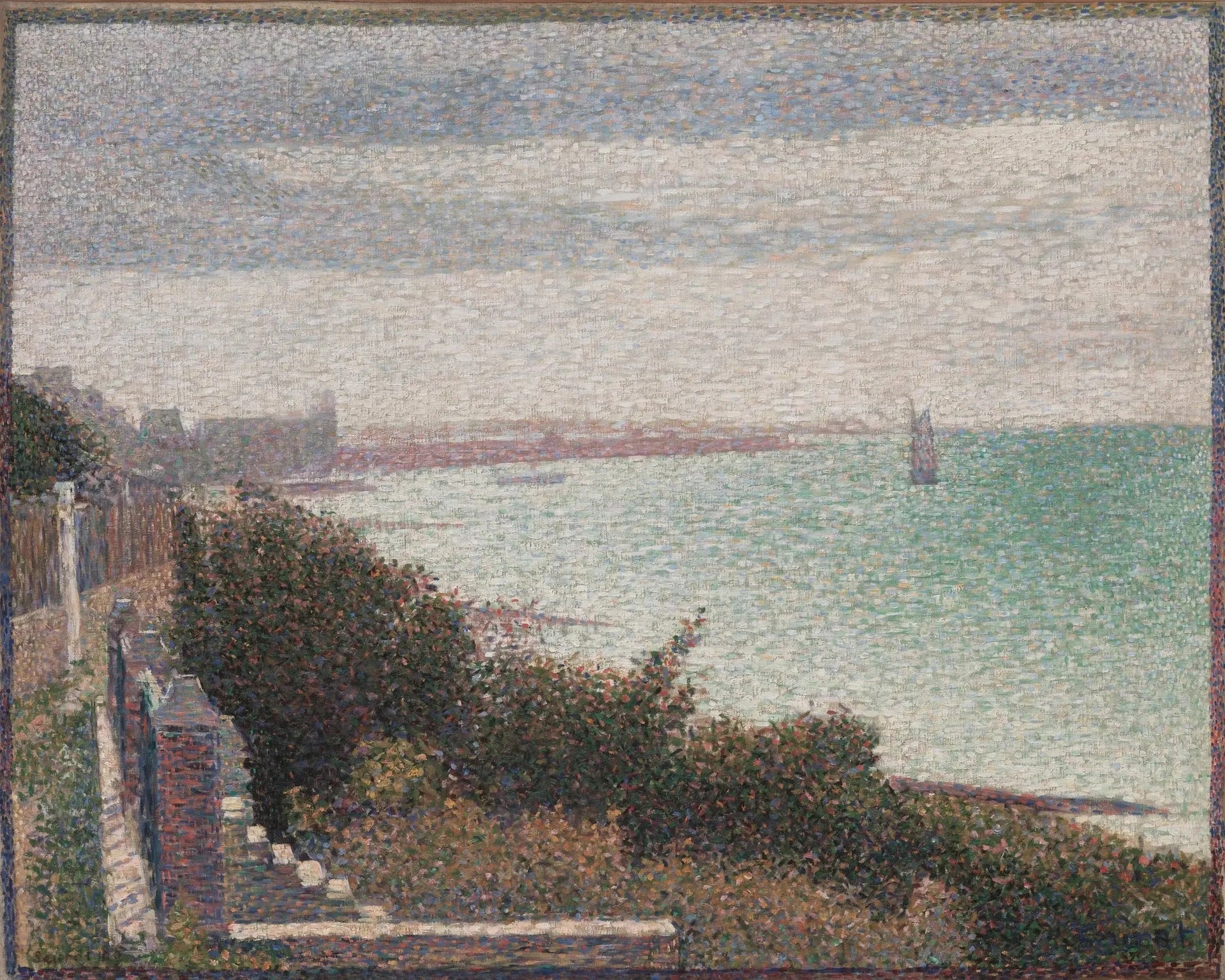 Grandcamp, un soir - Georges Seurat image 1 reproduction de peinture à l’huile