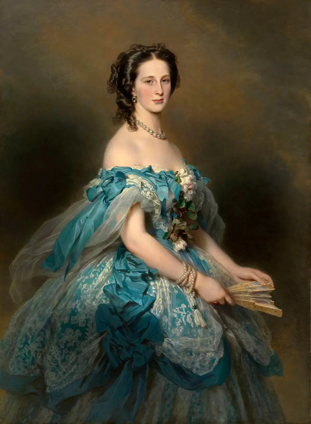 Grande-Duchesse Alexandra Iosifovna de Russie (1830-1911) - Franz Xaver Winterhalter image 1 copie peinte à la main à l’huile