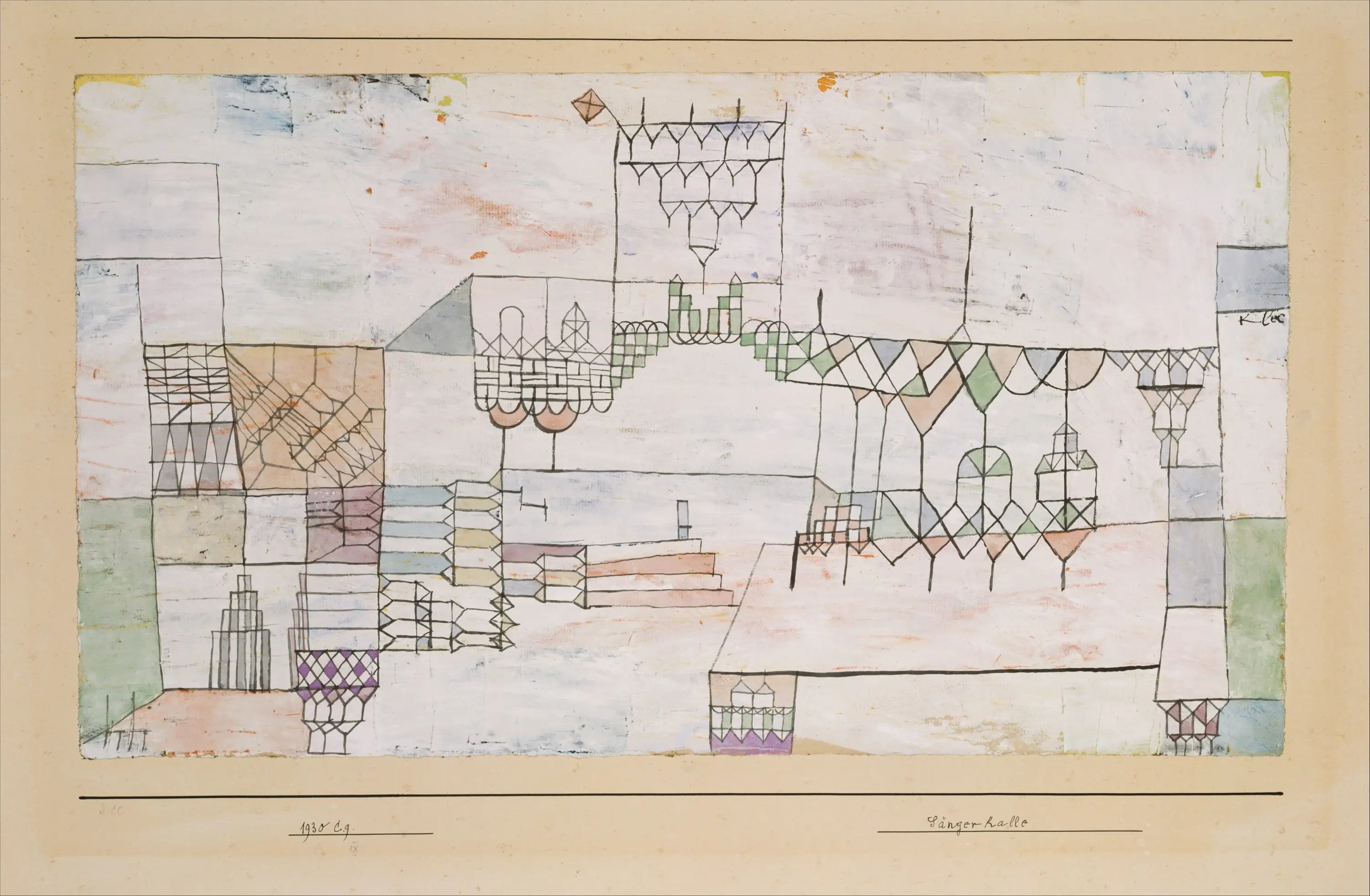 Grande Salle des Chanteurs - Paul Klee - Alpha Reproduction