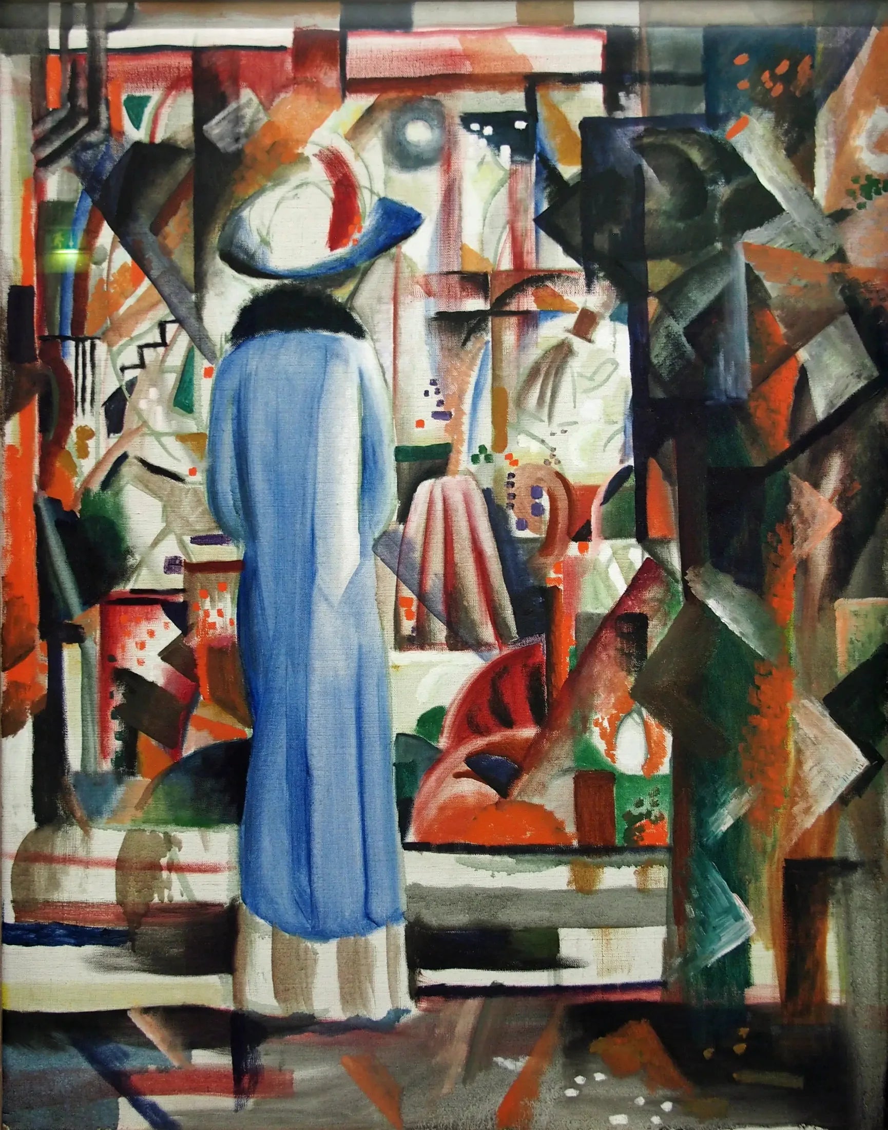 Grande Vitrine brillante - August Macke image 1 copie peinte à la main à l’huile