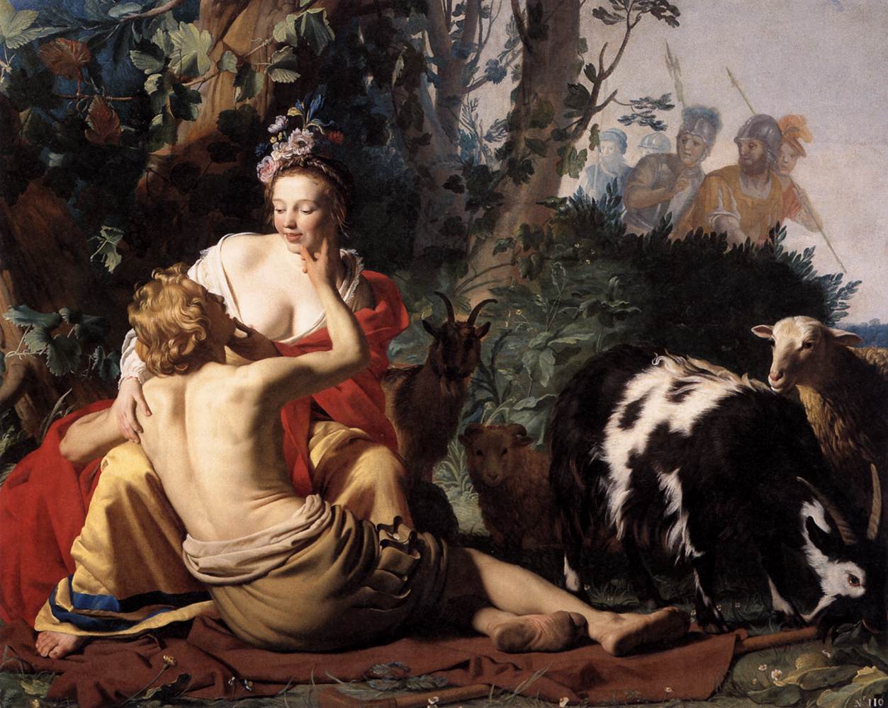 Granida et Daifilo - Gerrit van Honthorst image 1 tableau peint à l’huile sur toile