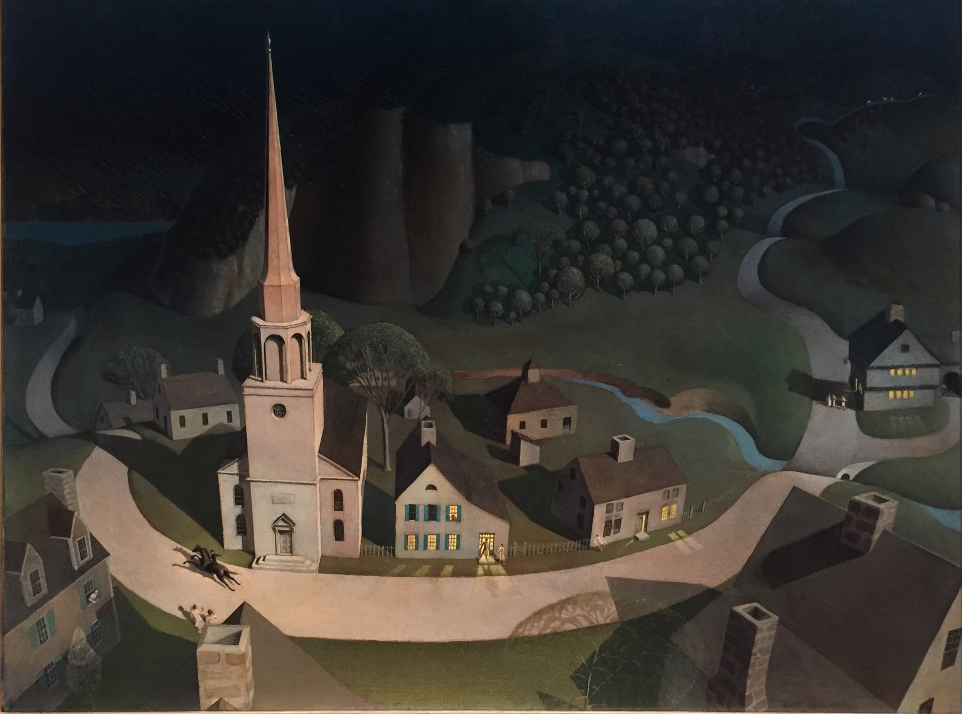 La Chevauchée nocturne de Paul Revere - Grant Wood