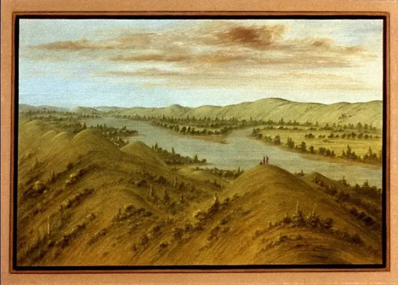 Grassy Bluffs, Haut-Missouri - George Catlin image 1 reproduction d’œuvre d’art à l’huile
