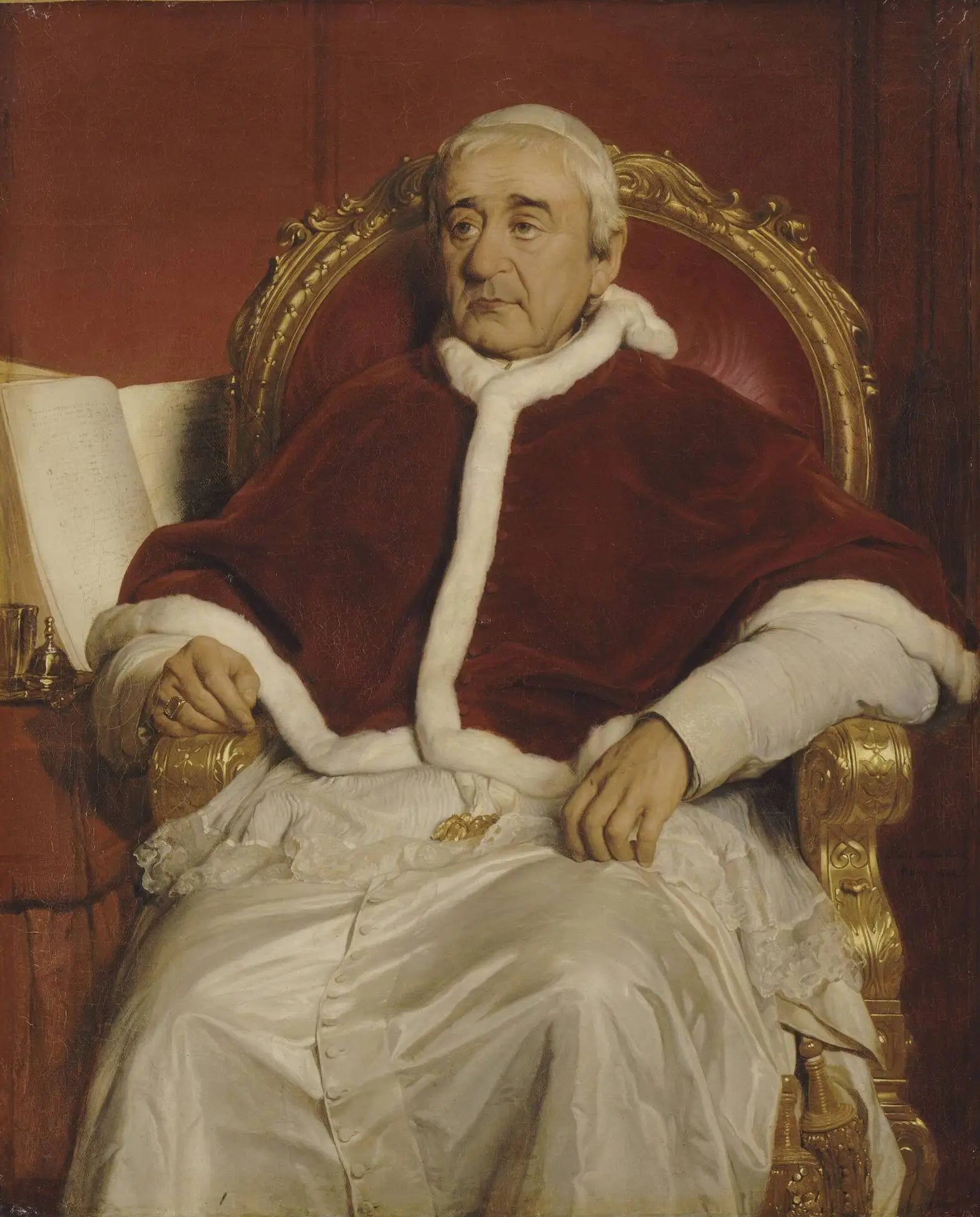 Grégoire XVI, pape (1765-1846) - Paul Delaroche image 1 tableau peint à l’huile sur toile