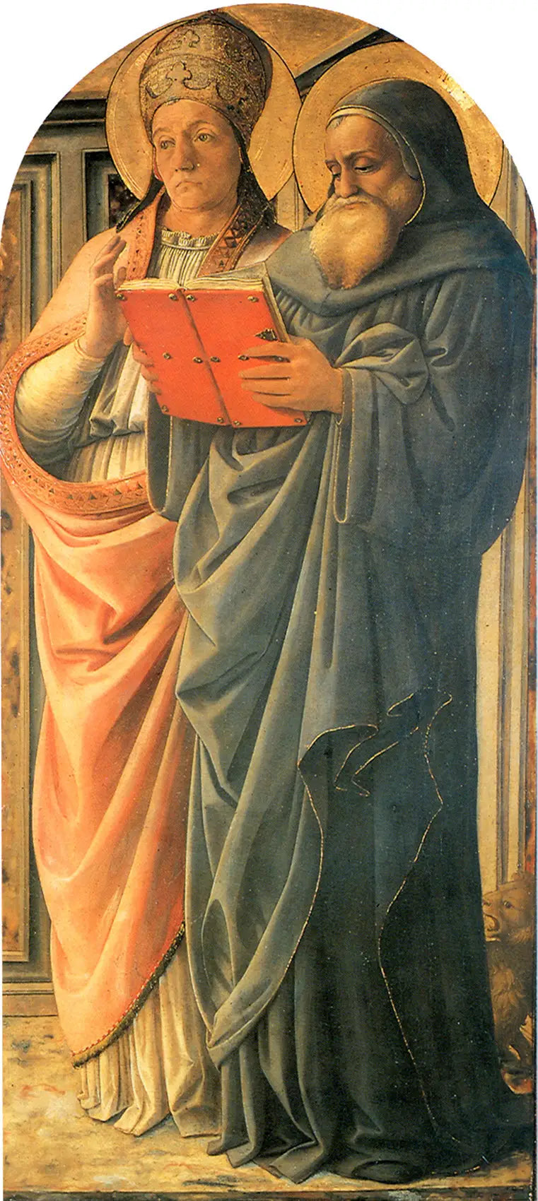 Gregory and Jerome, Doctors of the Church - Fra Filippo Lippi image 1 copie de tableau peinte à la main