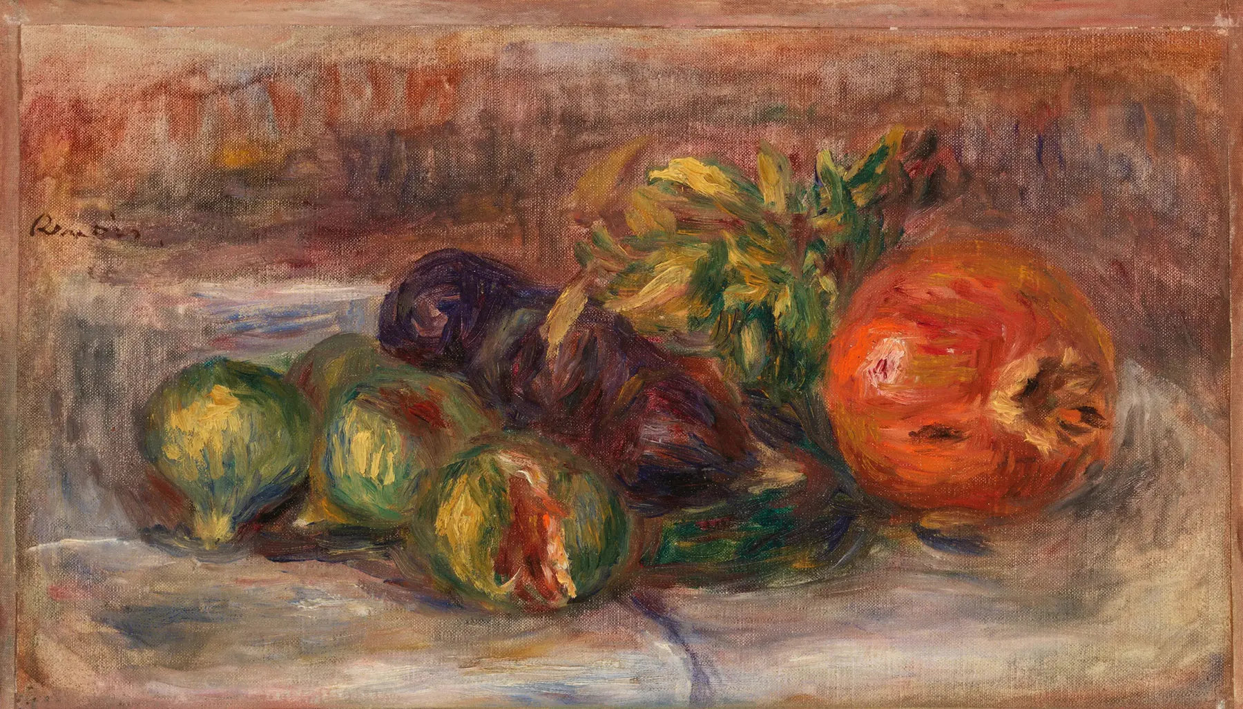 Grenade et figues - Pierre-Auguste Renoir image 1 reproduction de peinture à l’huile