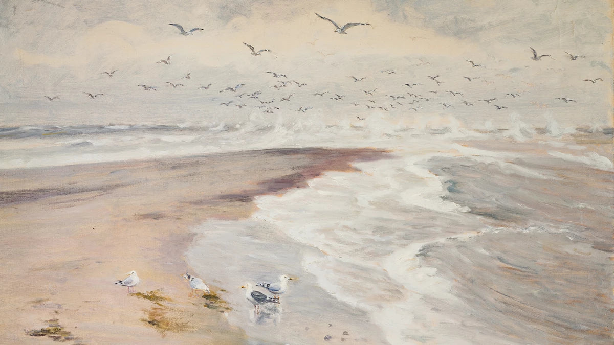 Grenen, près de Skagen - Michael Peter Ancher image 1 reproduction d’œuvre d’art à l’huile