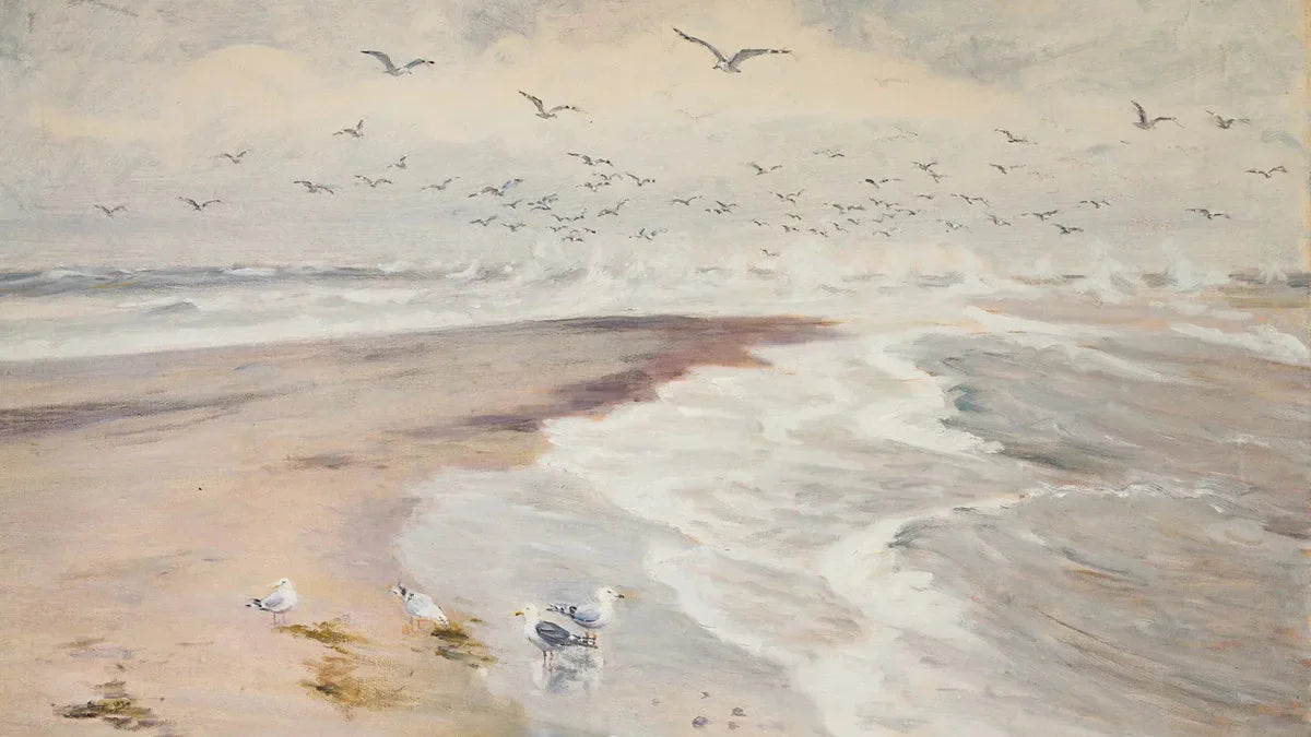 Grenen, près de Skagen - Michael Peter Ancher image 1 reproduction d’œuvre d’art à l’huile