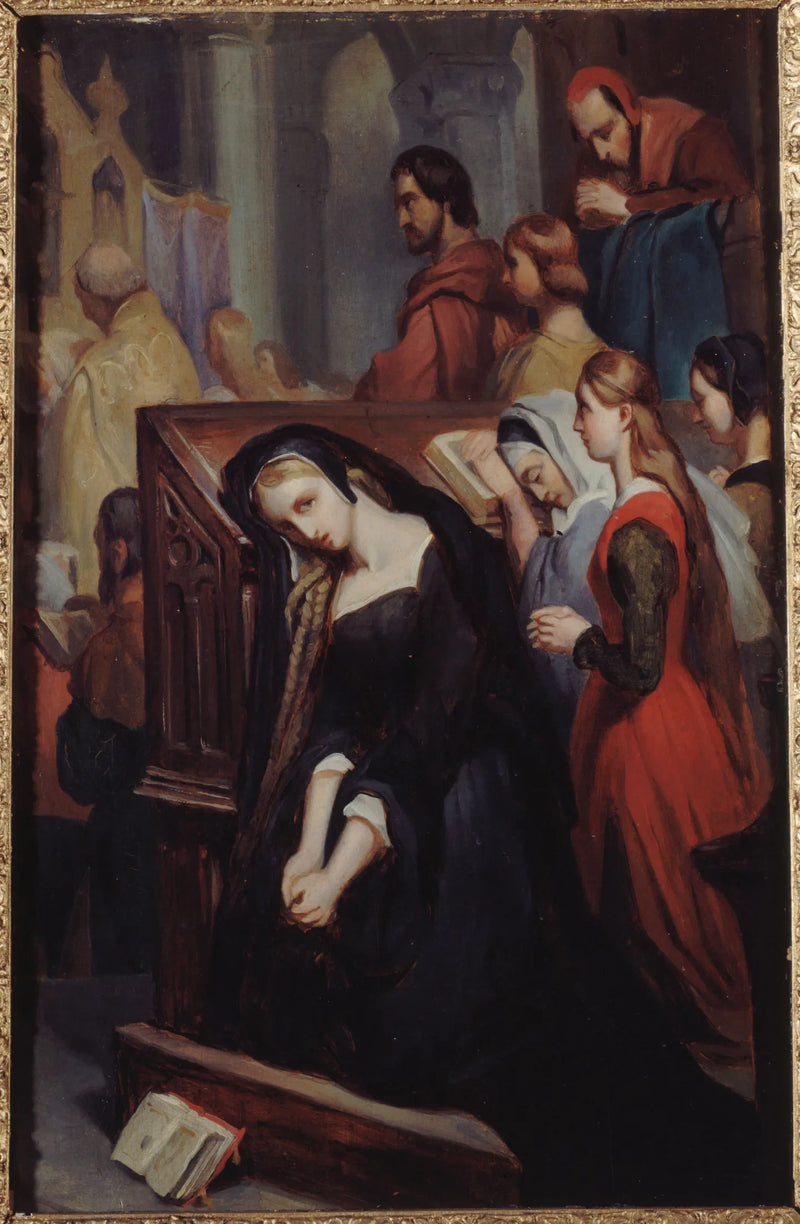Gretchen in de kerk - Ary Scheffer