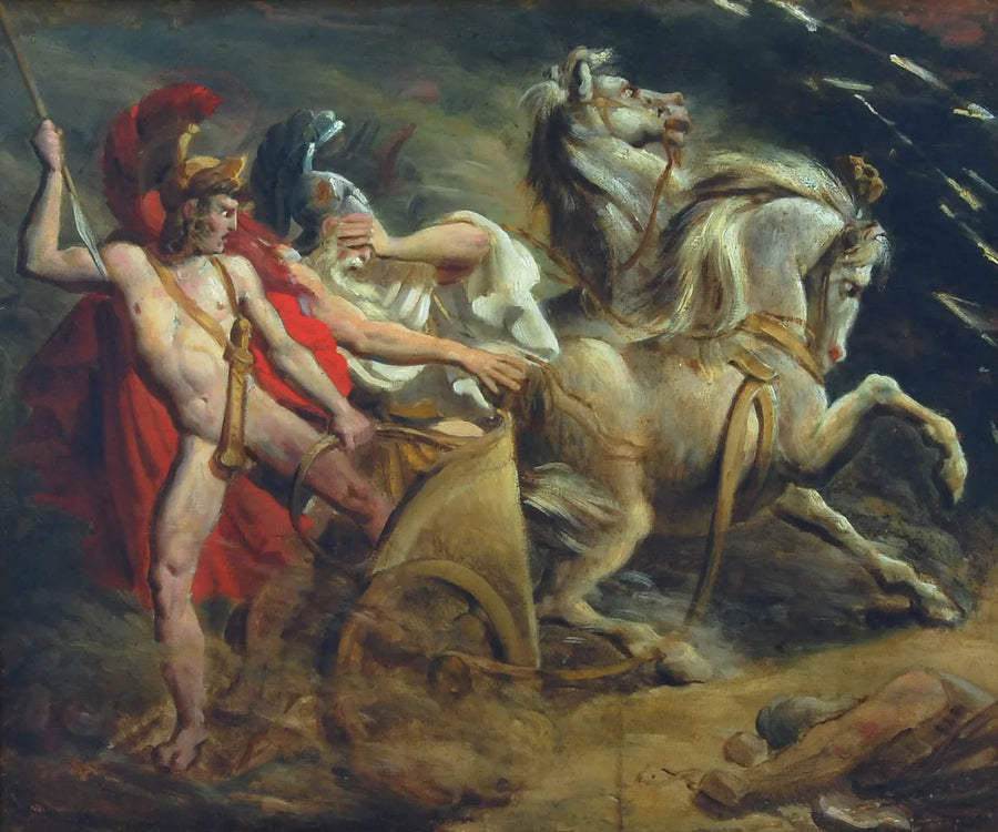 Grieksch gevecht (Nestor et Diomède) - Ary Scheffer
