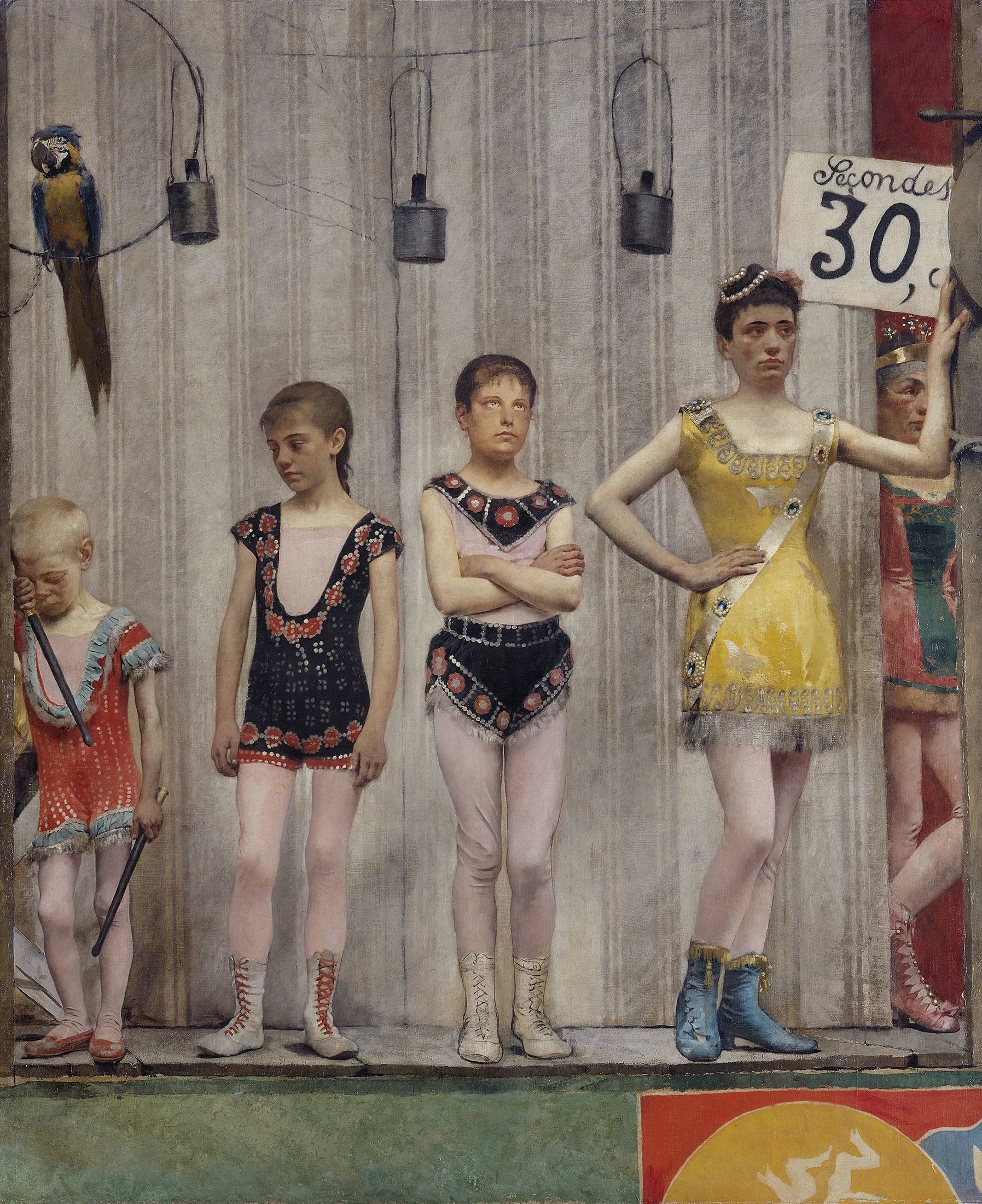 Grimaces et misère - Les Saltimbanques (acrobates) - Fernand Pelez image 1 reproduction réalisée par Alpha Reproduction