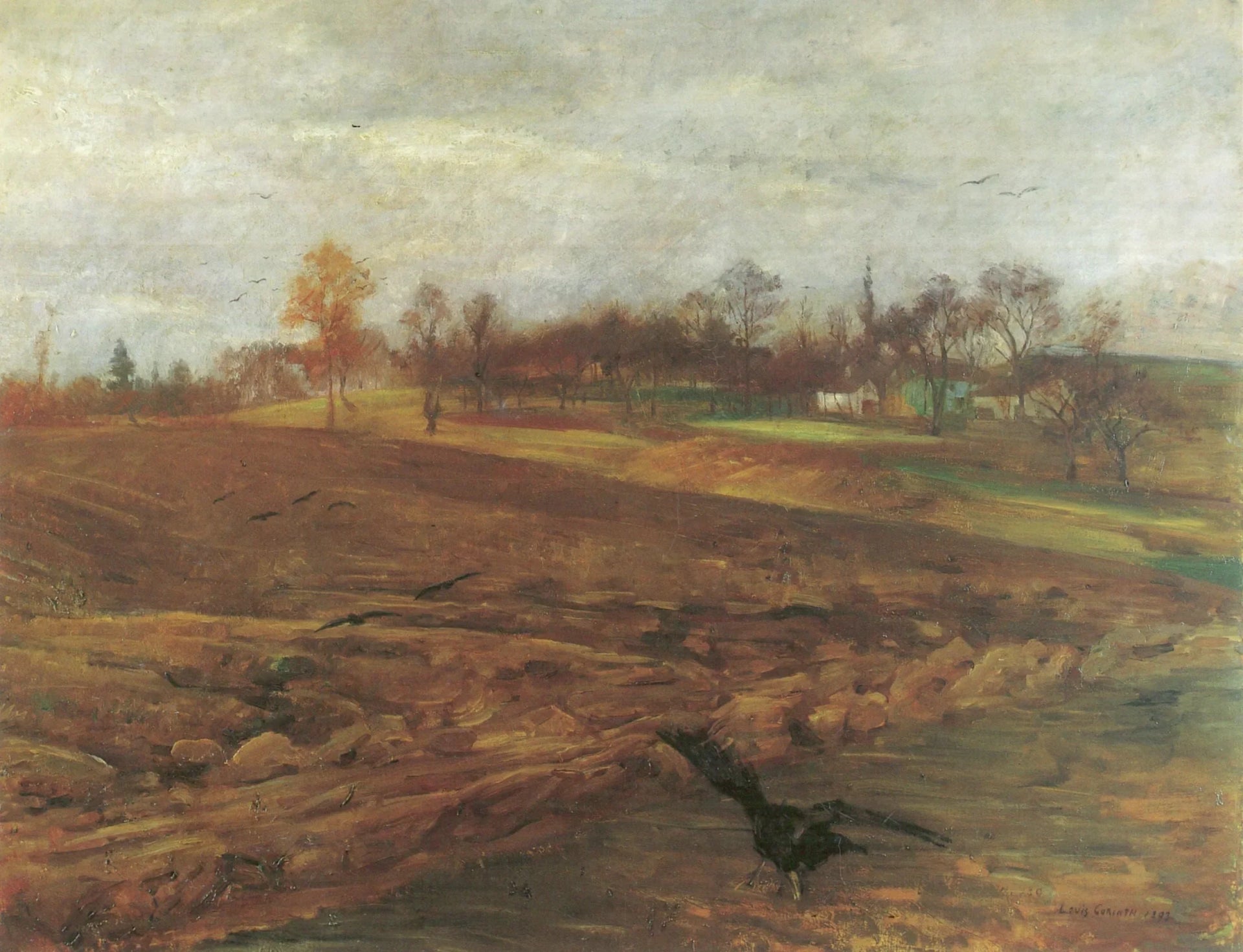 Große Rabenlandschaft - Lovis Corinth image 1 copie de tableau peinte à la main