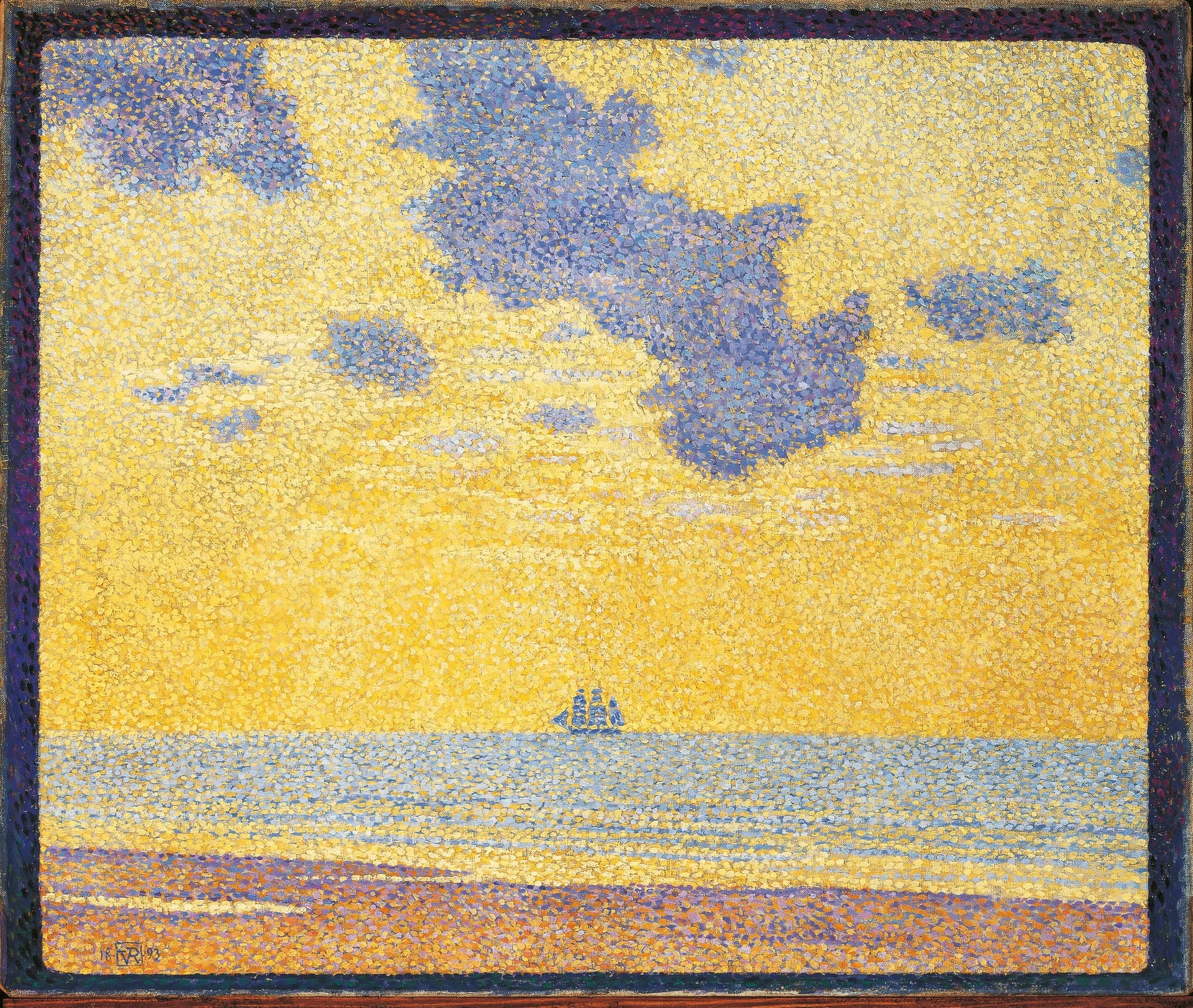 Gros nuages - Théo van Rysselberghe image 1 reproduction de peinture à l’huile
