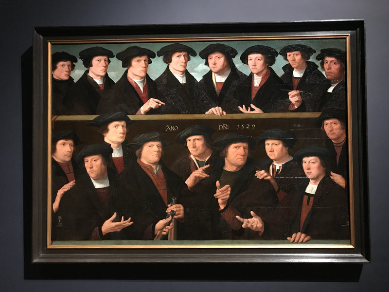 Un groupe d'archers, 1529 - panneau central - Dirck Jacobsz