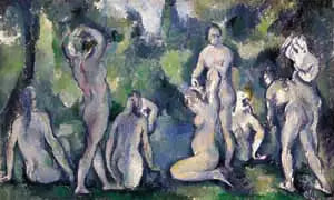 Groupe de baigneuses - Paul Cézanne image 1 reproduction d’œuvre d’art à l’huile