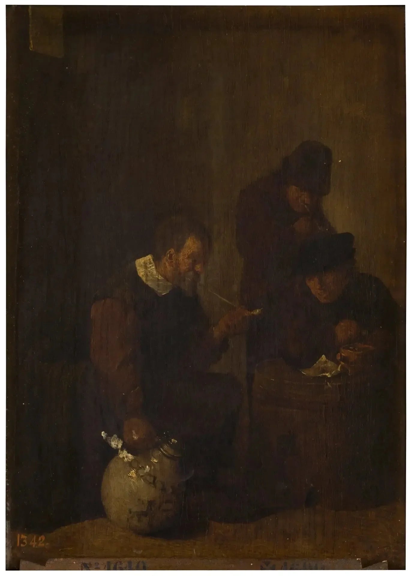 Groupe de fumeurs - David Teniers le Jeune image 1 reproduction de peinture à l’huile