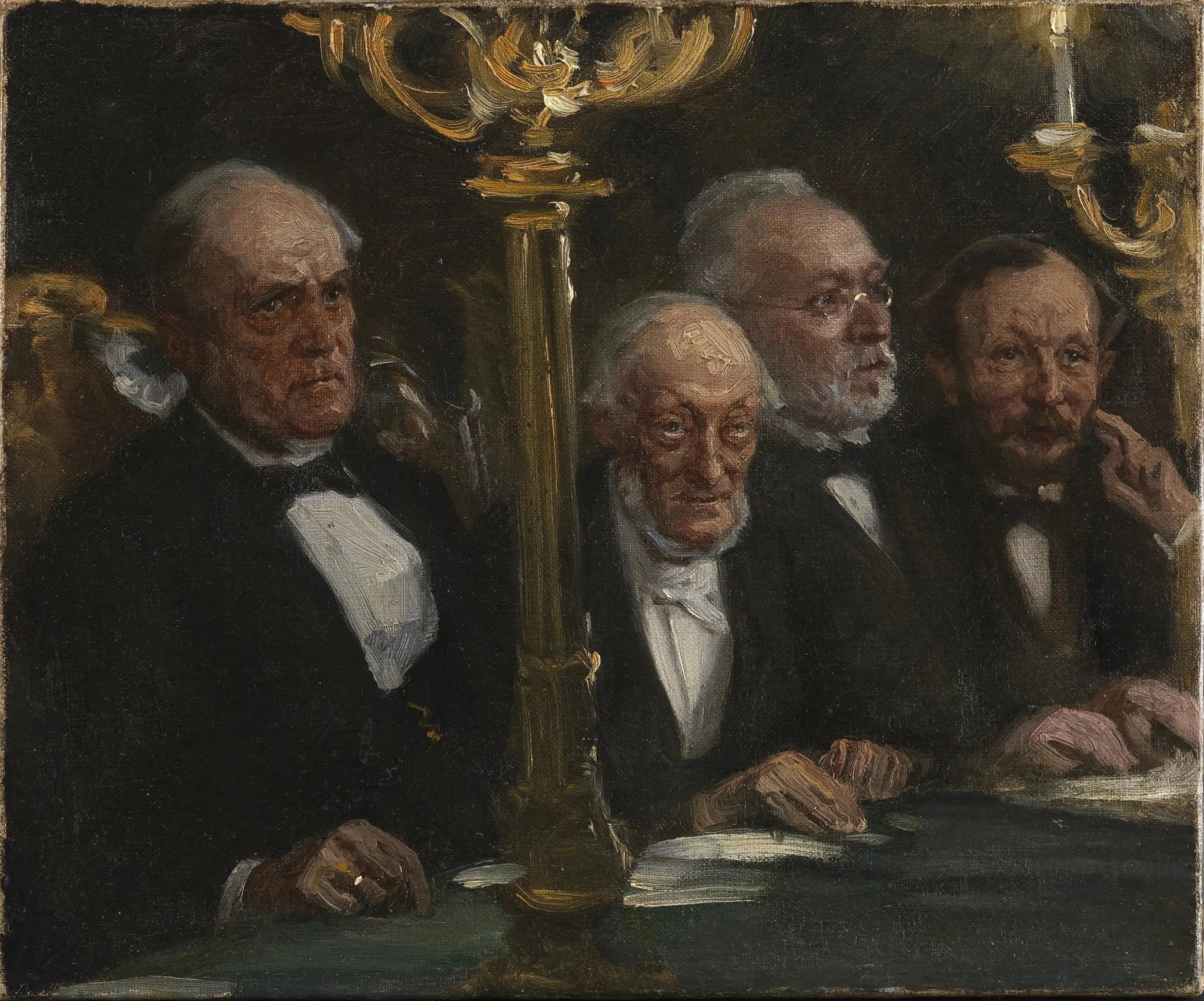 Groupe de portraits - Peder Severin Krøyer image 1 reproduction réalisée par Alpha Reproduction