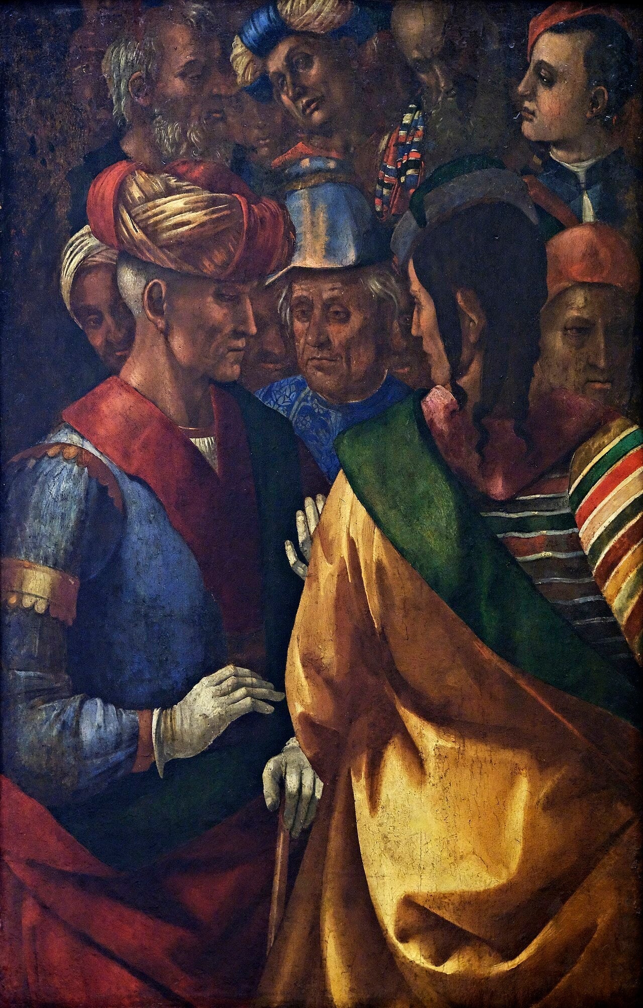 Groupe de quinze personnages - Luca Signorelli image 1 copie peinte à la main à l’huile