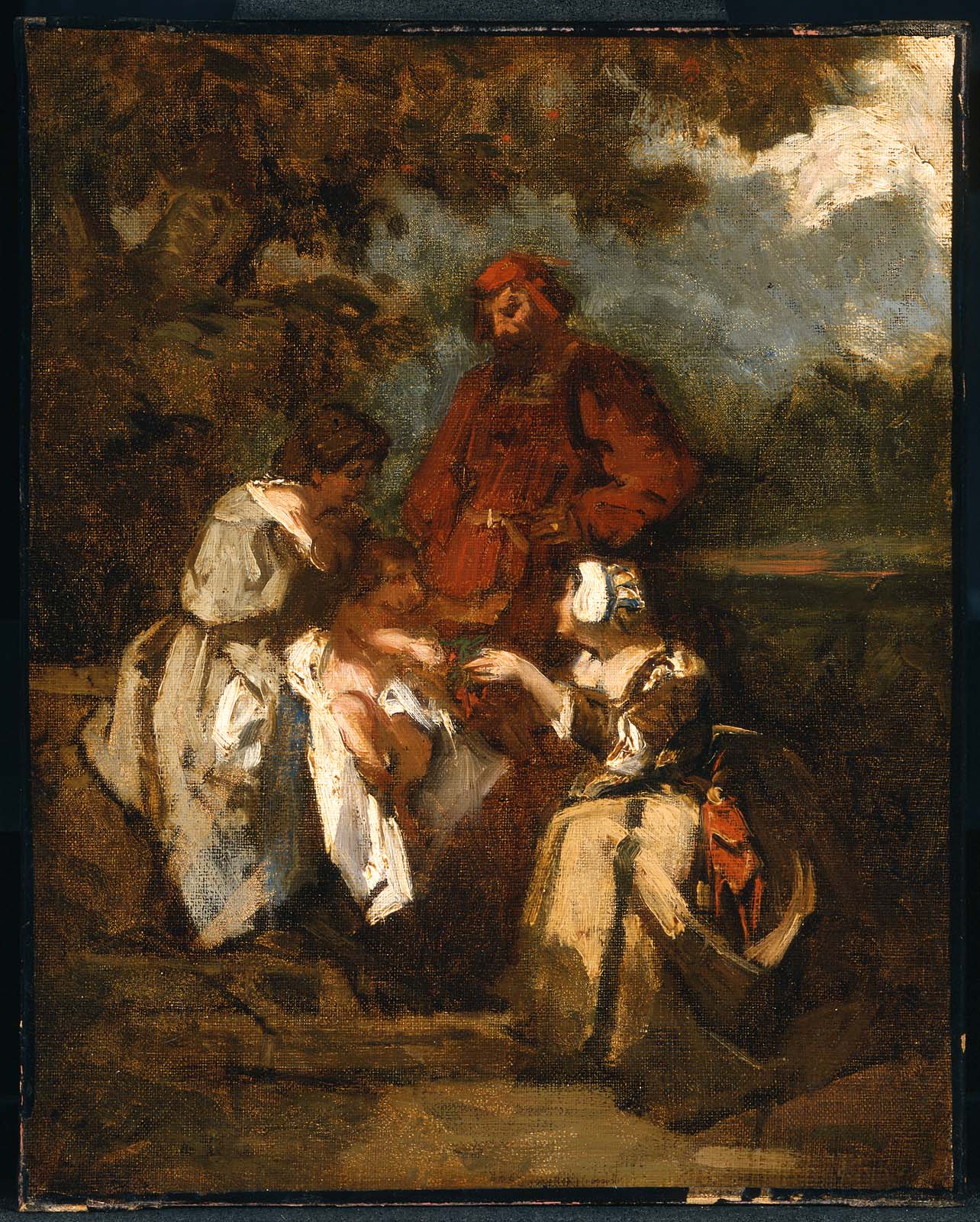 Groupe familial - Thomas Couture image 1 copie peinte à la main à l’huile