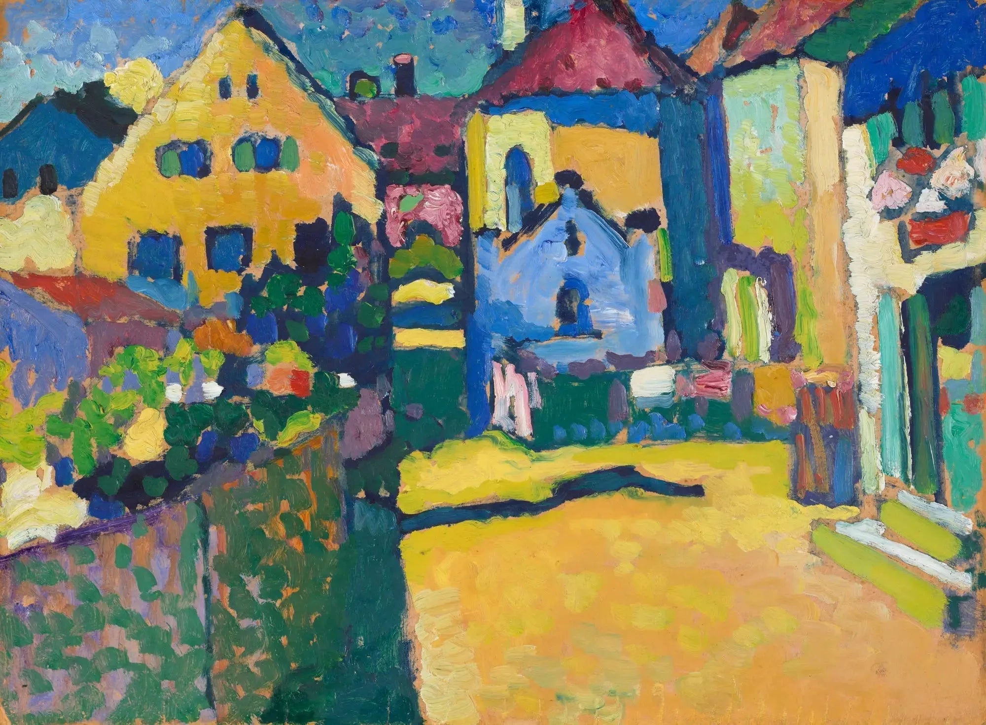 Grungasse à Murnau - Vassily Kandinsky image 1 tableau peint à l’huile sur toile