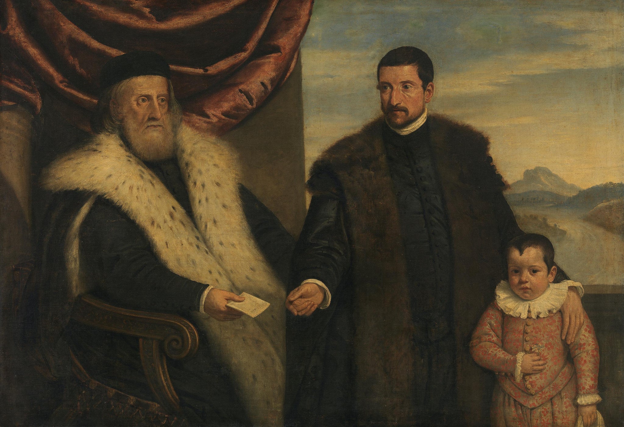 Gruppenbildnis - Jacopo Tintoretto image 1 tableau peint à l’huile sur toile