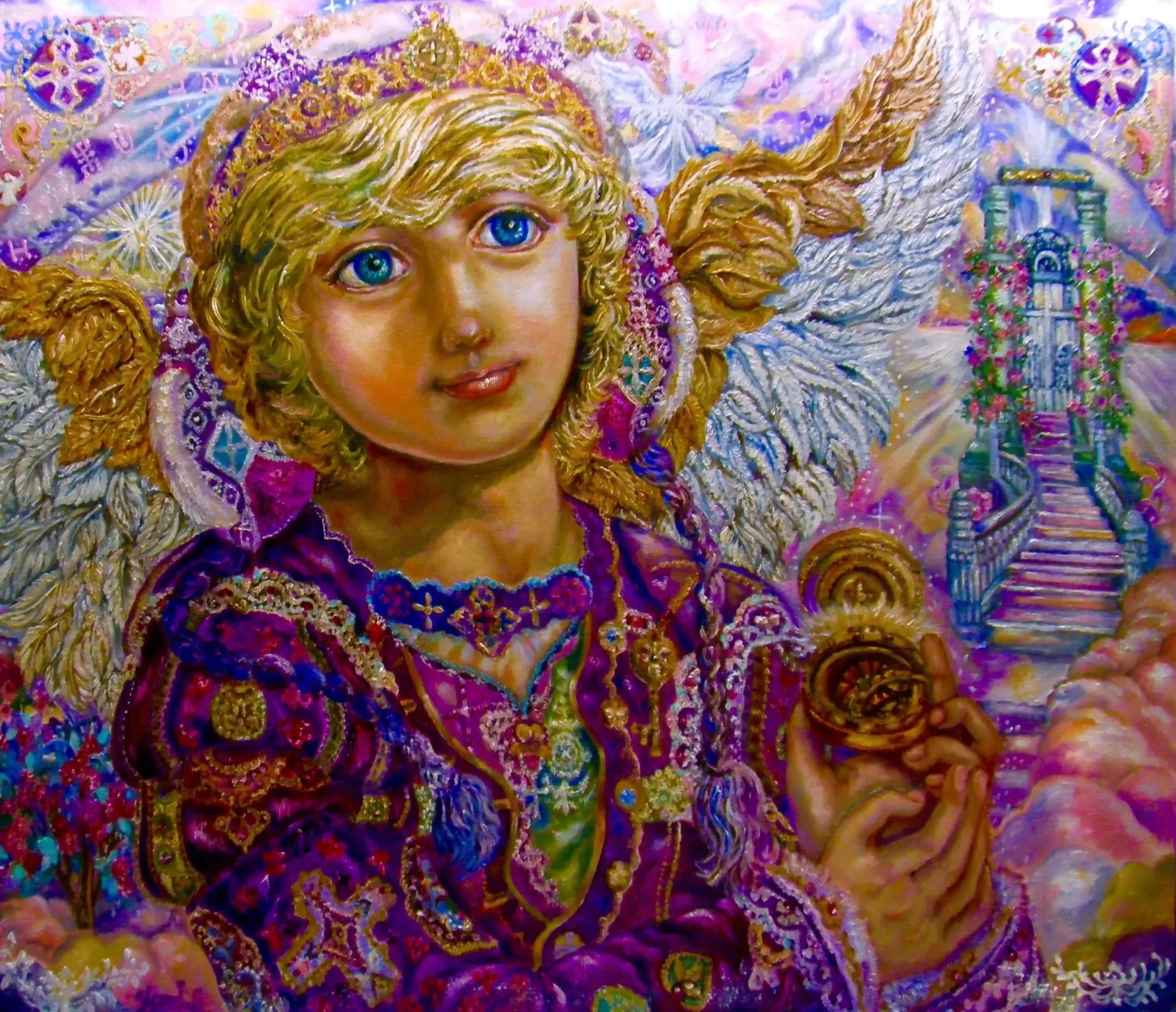 Guardian Angel Gabriel - Yumi Sugai image 1 tableau peint à l’huile sur toile