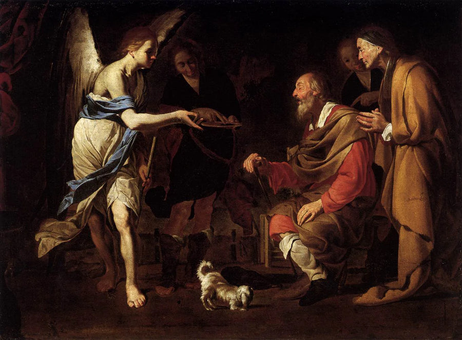 Guérison de Tobias / La guérison de Tobit par Tobias - Bernardo Cavallino