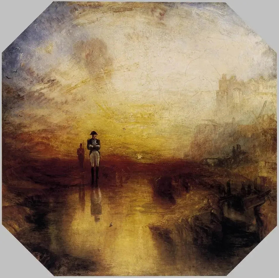 Guerre. L'Exilé et l'Arapède - J. M. W. Turner image 1 tableau peint à l’huile sur toile