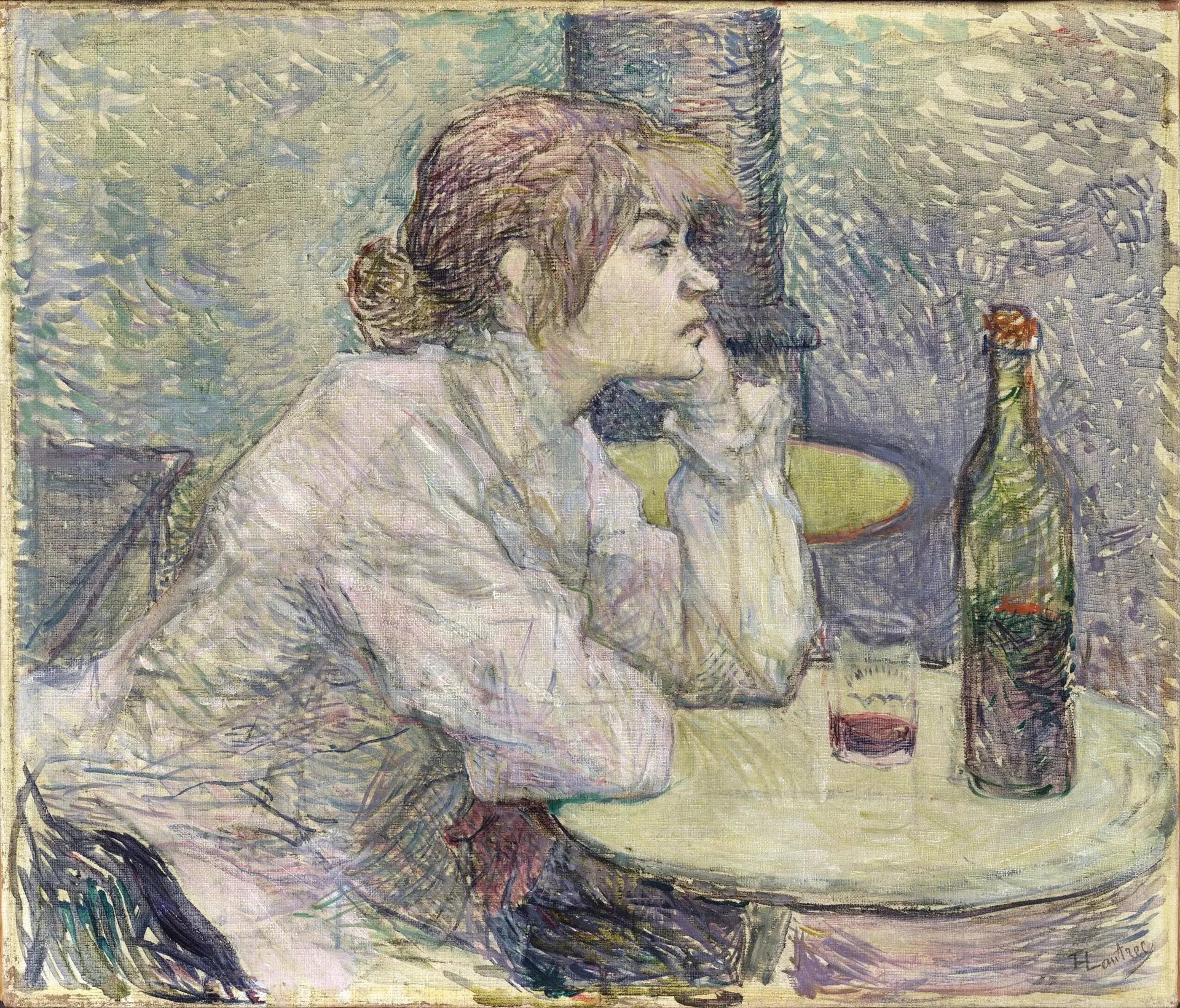 Gueule de bois - Henri de Toulouse-Lautrec image 1 tableau peint à l’huile sur toile