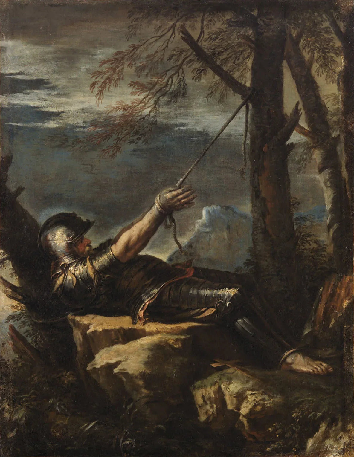 Guillaume de Maleval en pénitent - Salvator Rosa image 1 reproduction d’œuvre d’art à l’huile