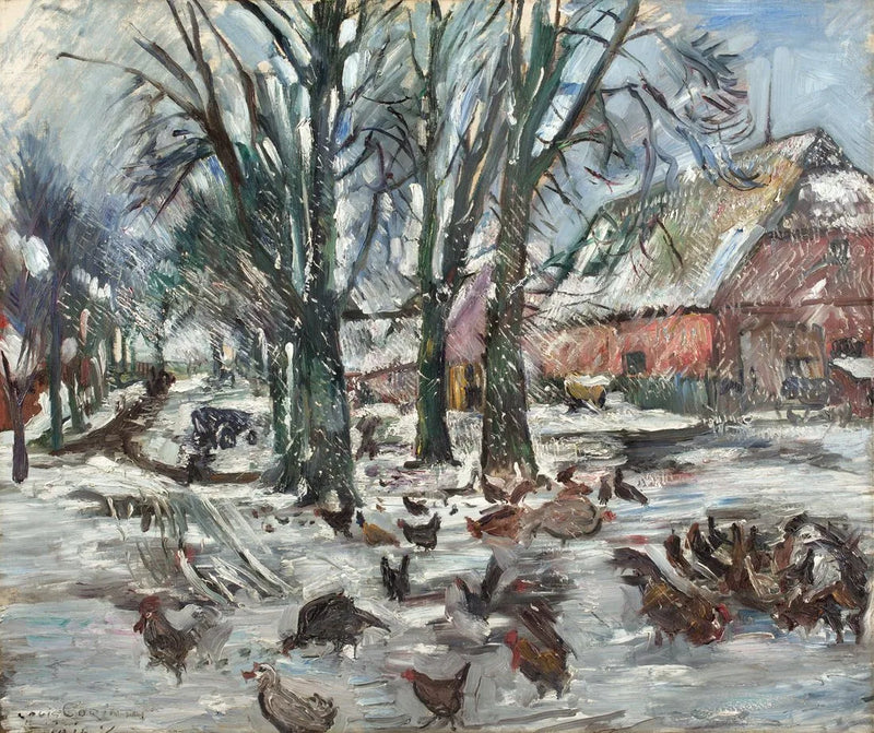 Gutshof im Winter - Lovis Corinth