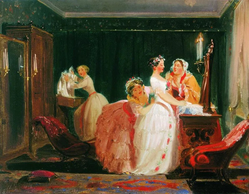 Habiller la mariée - Fyodor Bronnikov image 1 reproduction de peinture à l’huile