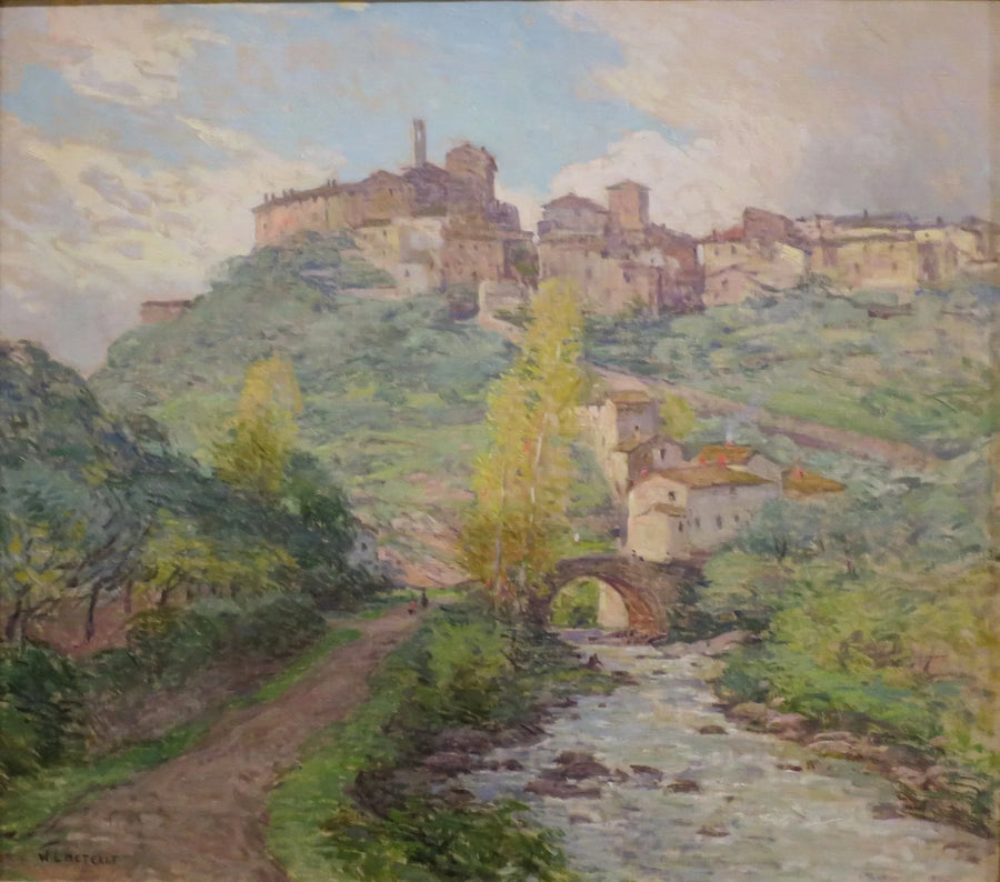 Habitations à flanc de colline, Pelago, Italie - Willard Metcalf