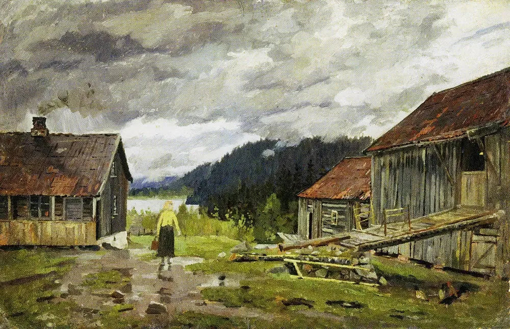 Hakloa à Maridalen - Edvard Munch image 1 copie peinte à la main à l’huile