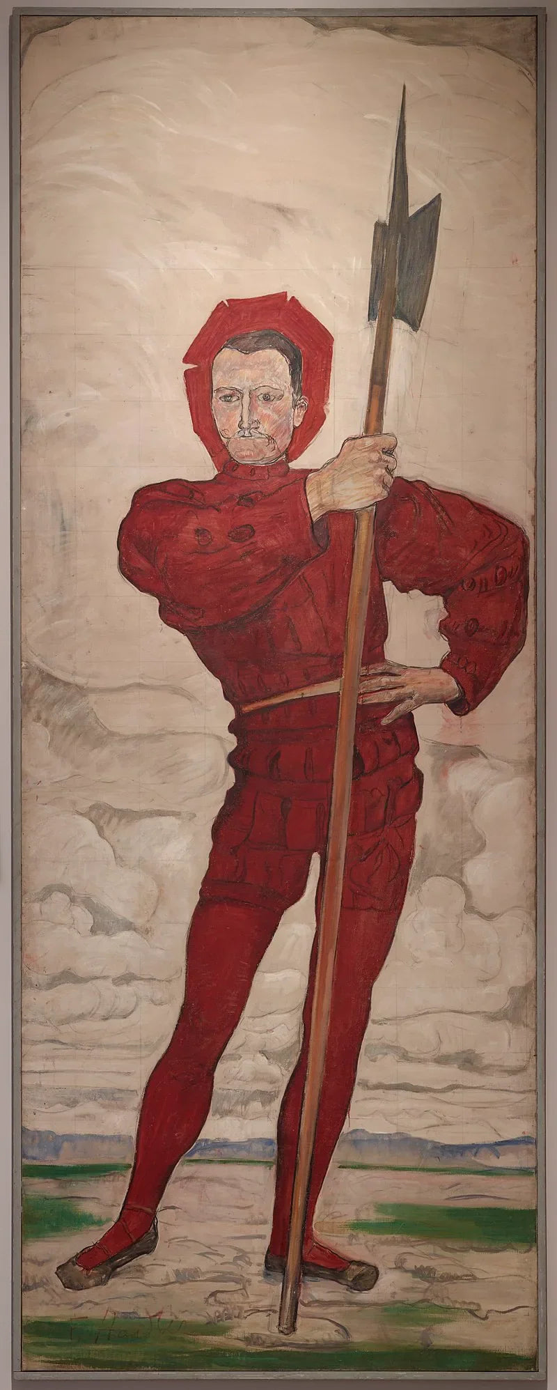 Hallebardier - Ferdinand Hodler image 1 reproduction artisanale de tableau