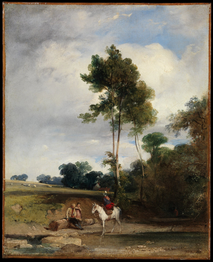 Halte au bord de la route - Richard Parkes Bonington