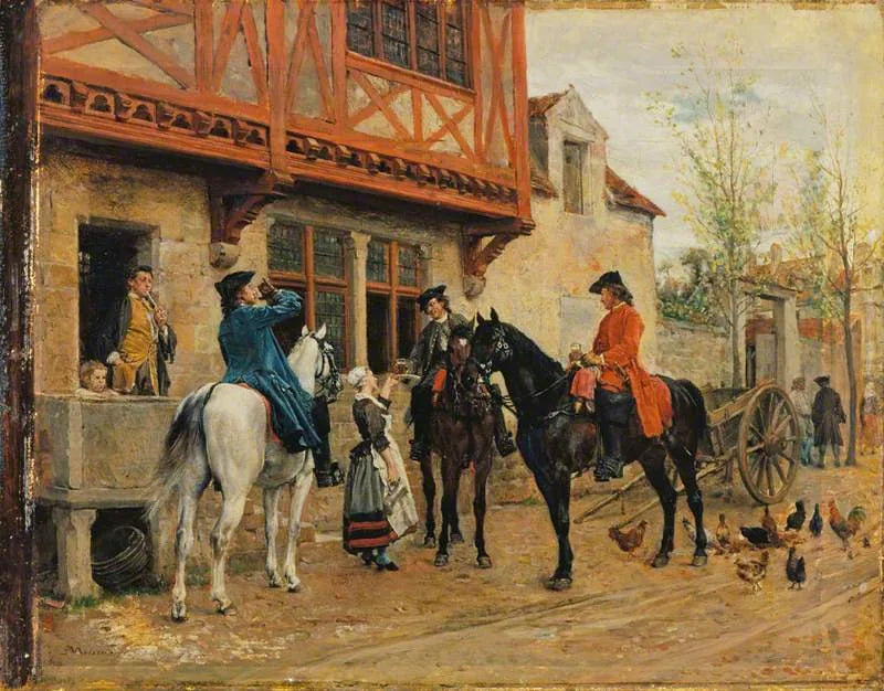 Halte dans une auberge - Ernest Meissonier