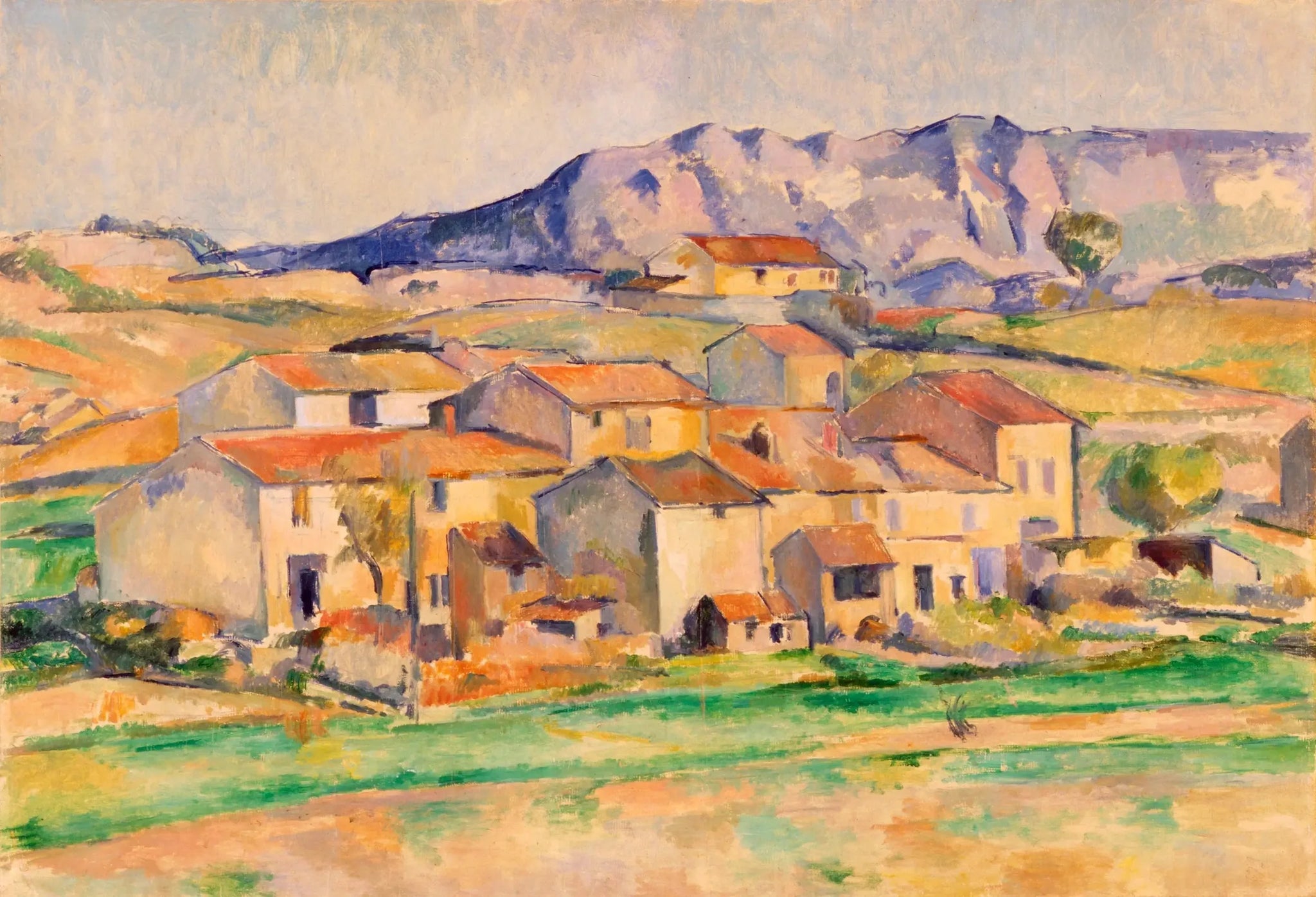 Hameau à Payennet près de Gardanne - Paul Cézanne image 1 copie de tableau peinte à la main