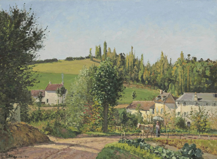 Hameau aux environs de Pontoise - Camille Pissarro